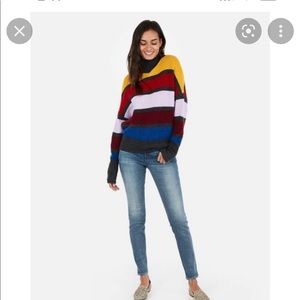 Nwt Express color blocked sweater